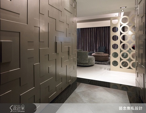 創意牆面、壁紙、餐廳、玄關